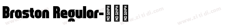 Braston Regular字体转换